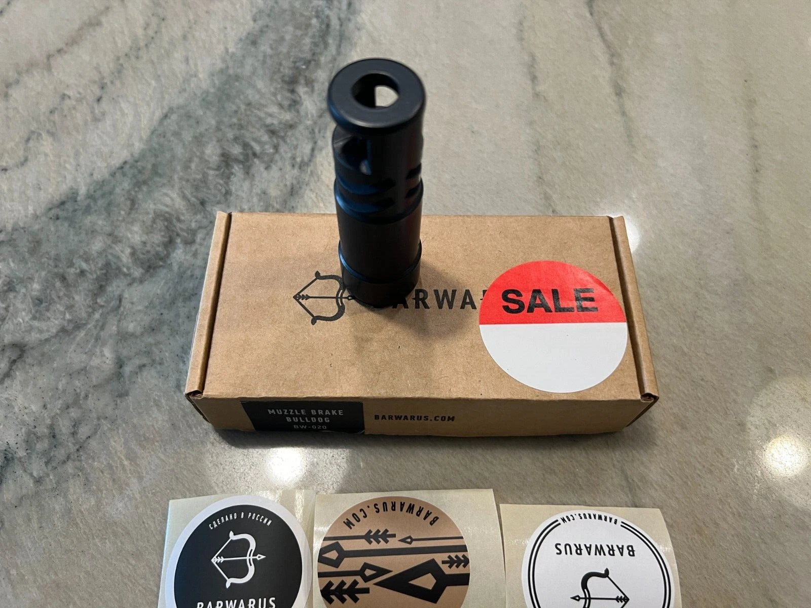 386. BARWARUS MUZZLE BREAK BULLDOG M24X1.5RH BLACK - 101268