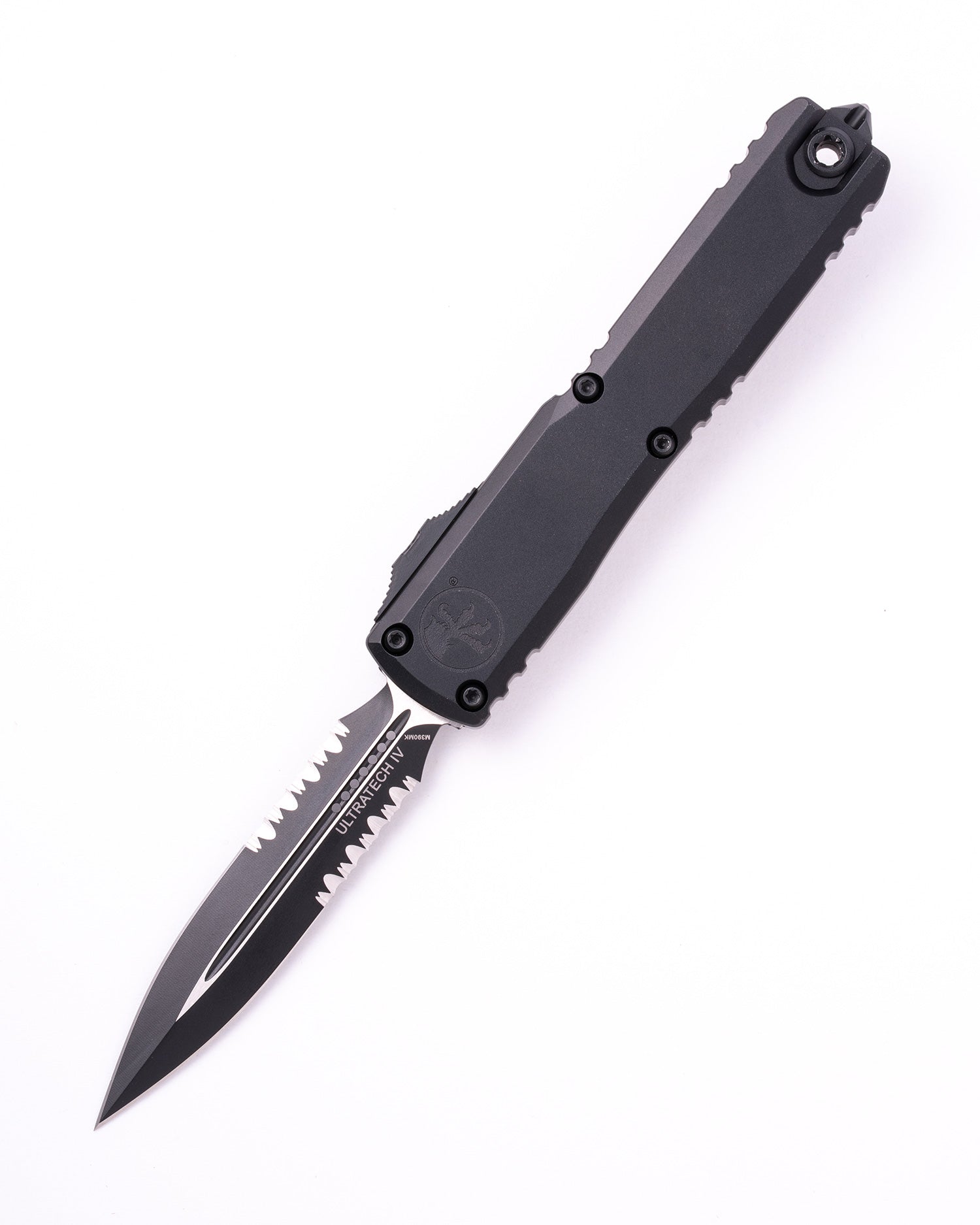 11224-2t_01.jpg Microtech Ultratech Gen IV D/E Tactical Black - Open