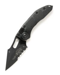 Microtech Stitch Tactical Partial Serrated - Open