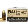 Sellier & Bellot 9x19 FMJ 124gr — alternate view