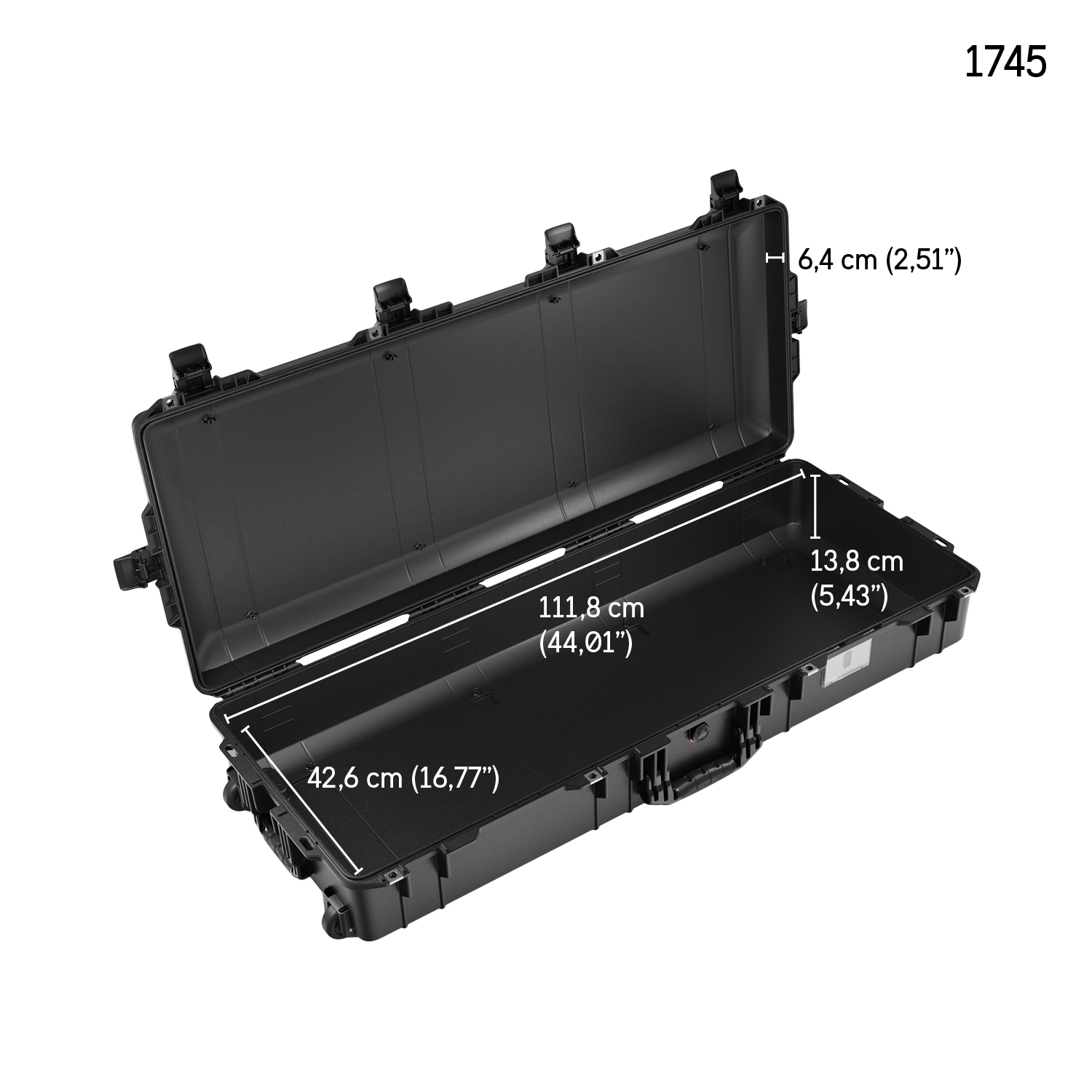 peli-1745-case-interior.jpg PELI 1745 Air Long Case interior with foam
