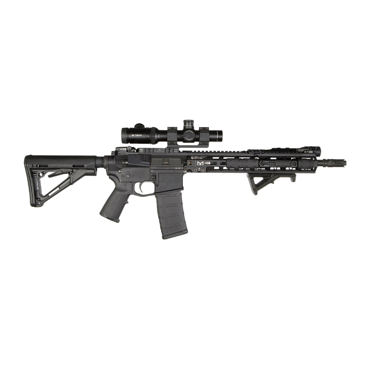 mag414-single1-15sq.jpg Magpul AFG-2 Angled Fore Grip for Picatinny Rail - Black - MAG414-BLK