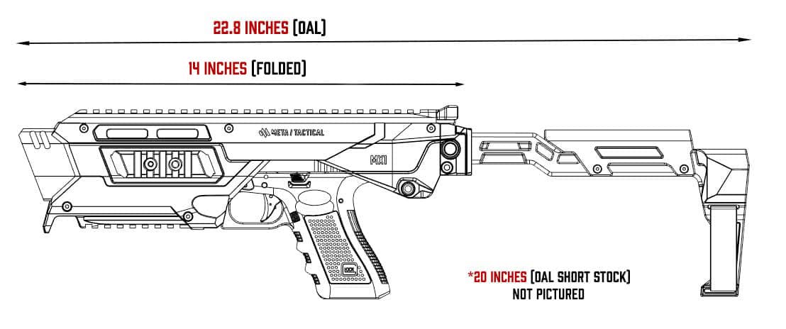 mx1-line-drawing-w-dimensions-1.jpg Meta Tactical MX-1 Conversion Kit for Glock - Polymer Stock - MX1-PSTK