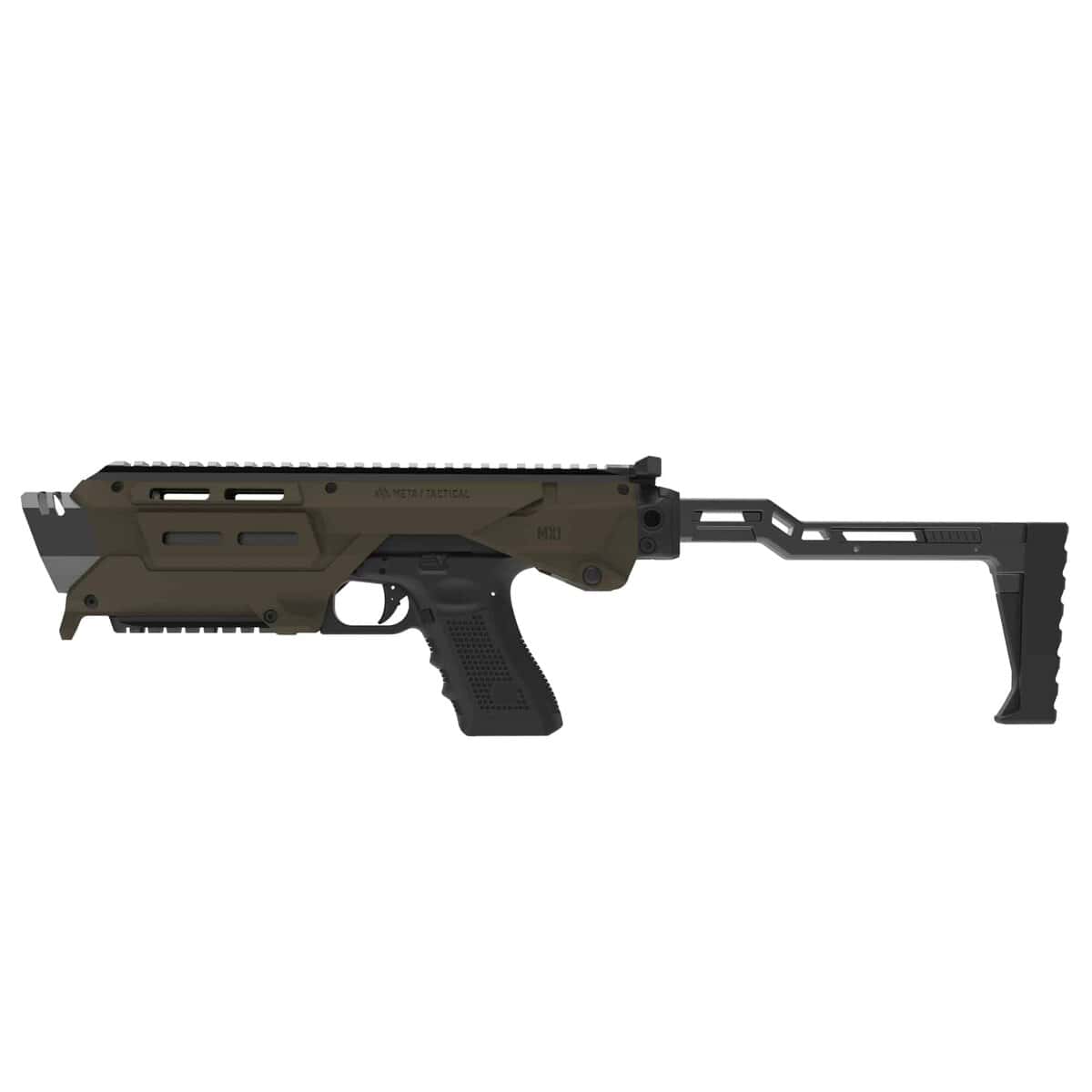 mx1-pstk-gr_odgreen-polymer-stock_side-left.jpg Meta Tactical MX-1 Conversion Kit for Glock - Polymer Stock - MX1-PSTK