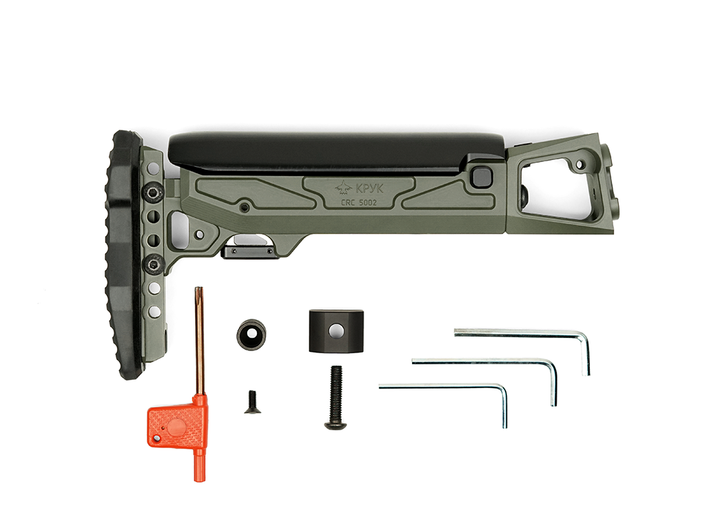 kruk-crc-101341-3 Kruk CRC 5002/9035 Телескопичен приклад с фиксиран адаптер за AKM / AK-74
